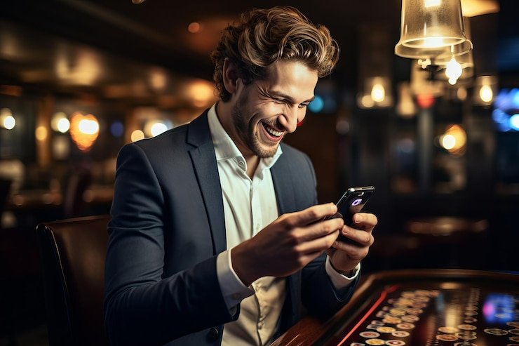 Pengguna baru mendaftar akun lapakbo melalui perangkat smartphone secara praktis